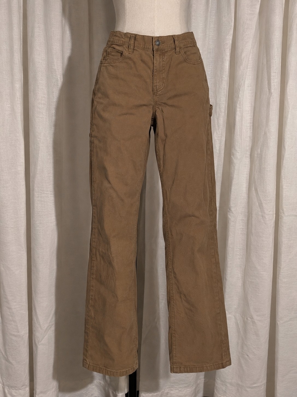 Thereabouts Kids Brown Carpenter Pants Size 18 Straight Fit Pockets